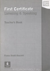 Fiona Scott-Barrett: LES First Certificate Listening & Speaking Teacher's Book (ISBN: 9780582363540)