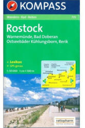 735. Rostock, Warnemünde, Bad Doberan turista térkép Kompass (2009)