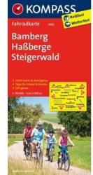 3082. Bamberg, Haßberge, Steigerwald kerékpáros térkép 1: 70 000 Fahrradkarten (2011)