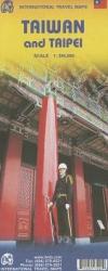 Taiwan térkép ITM 1: 386 000 Taipei várostérkép (2008)