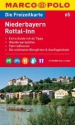 65. Niederbayern- Rottal-Inn térkép 1 : 120 000 Marco Polo (2011)