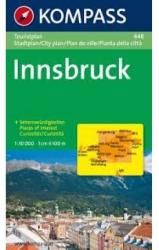 448. Innsbruck Touristplan, 1: 10 000, 30er Box várostérkép (2009)