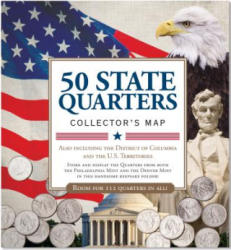 50 State Commemorative Quarters Collector's Map - Inc. Peter Pauper Press (2013)