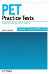 PET Practice Tests: : Practice Tests Without Key - Jenny Quintana (ISBN: 9780194534727)