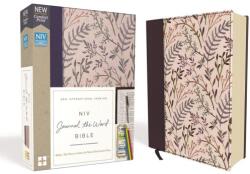 NIV, Journal the Word Bible, Cloth Over Board, Pink Floral, Red Letter Edition, Comfort Print: Reflect, Take Notes, or Create Art Next to Your Favorit (ISBN: 9780310450269)