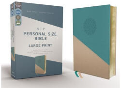 Niv, Personal Size Bible, Large Print, Leathersoft, Teal/Gold, Red Letter Edition, Comfort Print - Zondervan (ISBN: 9780310454281)