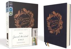 NIV, Journal the Word Bible, Cloth over Board, Navy, Red Letter, Comfort Print - Zondervan Zondervan (ISBN: 9780310453178)