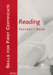 Malcolm Mann: Skills For First Certificate Reading Teacher's Book (ISBN: 9781405017466)