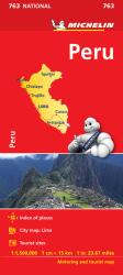 Peru térkép Michelin 0763. 1/1, 500, 000 (2012)
