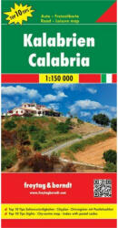Calabria térkép Calabria autó- és szabadidő térkép Freytag 1: 150e (ISBN: 9783707914931)