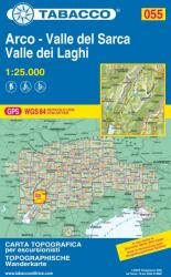 055. Hiking map of the Sarca Valley, Arco and Riva del Garda turista térkép Tabacco 1: 25 000 (2011)