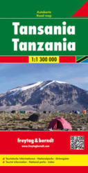 Tanzánia térkép, 1: 1 300 000 Freytag AK 2102 (2012)