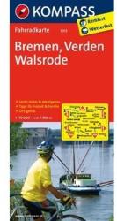 3013. Bremen, Verden, Walsrode kerékpáros térkép 1: 70 000 Fahrradkarten (2012)