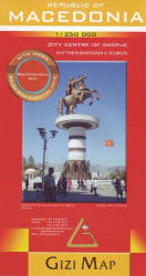 Macedonia térkép Geographical Gizi Map 1: 250 000 (ISBN: 9786155010088)
