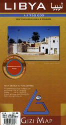 Líbia térkép LIBYA térkép Geographica Gizi Map 1: 1 750 000 (ISBN: 9789638680808)