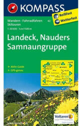 Landeck, Nauders, Samnaungruppe turistatérkép - KOMPASS 42 (2012)