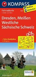 3085. Dresden, Meißen, Westliche Sächsische Schweiz kerékpáros térkép 1: 70 000 Fahrradkarten (2012)