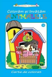Coloram și învățăm Animalele. Carte de colorat (ISBN: 9786068379548)