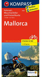 Mallorca kerékpáros térkép, 2 részes szett - KOMPASS 3500 (2012)