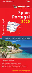734. Spanyolország és Portugália térkép Michelin 1: 1 000 000 (ISBN: 9782067244108)