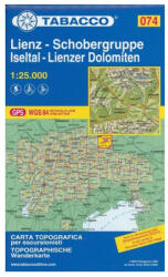 074 Lienz, Schobergruppe, Iseltal, Lienzer Dolomiten 1: 25.000 túristatérkép - TABACCO (ISBN: 9788883151279)