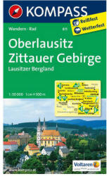 Oberlausitz - Zittauer Gebirge turistatérkép - KOMPASS 811 (2012)