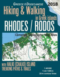 Rhodes (Rodos) Complete Topographic Map Atlas 1 - Sergio Mazitto (ISBN: 9781717538222)