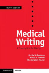 Medical Writing - Neville W. Goodman, Martin B. Edwards, Andy Black (ISBN: 9781107628151)