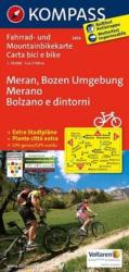 3414. Meran, Bozen Umgebung kerékpáros térkép 1: 70 000 Fahrradkarten (2011)
