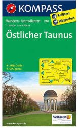 840. Taunus, Östlicher turista térkép Kompass (2012)