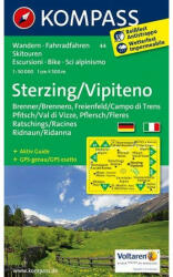 44. Sterzing, Vipiteno turista térkép Kompass 1: 50 000 (2012)