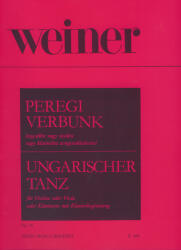 PEREGI VERBUNK HEGEDűRE VAGY VIOLÁRA VAGY KLARINÉTRA ZONGORAKÍSÉRETTEL OP. 4 (ISBN: 9786920183436)