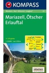 22. Mariazell, Ötscher, Erlauftal turista térkép Kompass 1: 25 000 (2010)