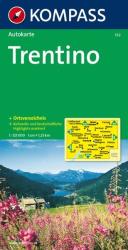 332. Trentino Provinzkarte, 1: 125 000 térkép autós (2011)