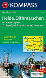 717. Heide, Dithmarschen im Nationalpark SchleswigHolsteinisches Wattenmeer turista térkép Kompass (2010)