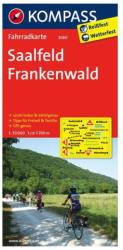3080. Saalfeld, Frankenwald kerékpáros térkép 1: 70 000 Fahrradkarten (2011)