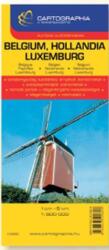 BELGIUM, HOLLANDIA, LUXEMBURG autótérkép 1: 500000 (2010)