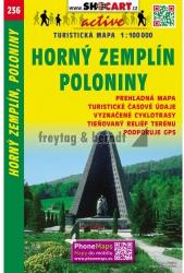 SC 236. Horný Zemplín, Poloniny turista térkép Shocart 1: 100 000 (ISBN: 9788072246021)