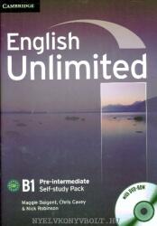 English Unlimited B1 Pre-Intermediate Self-Study Workbook Pack with Key and DVD-Rom (ISBN: 9780521697781)