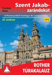 Szent Jakab zarándokút túrakalauz térkép, könyv Spanyolország rother túrakalauz magyar nyelvű (2010)