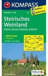 224. Steirisches Weinland, Stainz, Sausal, Sulmtal, Leibnitz turista térkép Kompass (2012)
