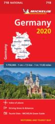 718. Németország térkép Michelin 1: 750 000 (ISBN: 9782067244047)