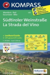 685. Südtiroler Weinstraße/La Strada del Vino, 1: 25 000, D/I turista térkép Kompass (2012)