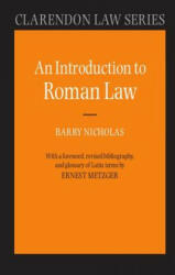 Introduction to Roman Law - Barry Nicholas (1975)