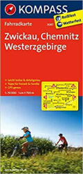 3087. Zwickau, Chemnitz, Westerzgebirge kerékpáros térkép 1: 70 000 Fahrradkarten (2012)