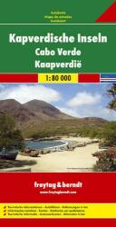 Cape Verde térkép Freytag 1: 80 000 Zöldfoki-szigetek térkép, Zöldfoki szigetek, Fokváros térkép (2003)