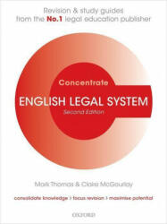 English Legal System Concentrate - MARK; MCGOUR THOMAS (ISBN: 9780198855026)