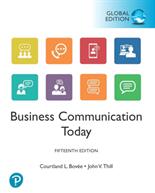 Business Communication Today Global Edition (ISBN: 9781292353142)