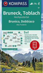 Bruneck / Toblach / Hochpustertal turistatérkép - KOMPASS 57 (ISBN: 9783990447086)