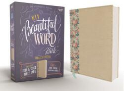 NIV, Beautiful Word Bible, Updated Edition, Peel/Stick Bible Tabs, Leathersoft over Board, Gold/Floral, Red Letter, Comfort Print - Zondervan (ISBN: 9780310453437)